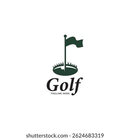 Golf logo design vector template, Vector label of golf, Logo of golf championship, illustration, Creative icon, design concept
