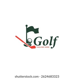 Golf logo design vector template, Vector label of golf, Logo of golf championship, illustration, Creative icon, design concept
