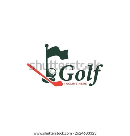Golf logo design vector template, Vector label of golf, Logo of golf championship, illustration, Creative icon, design concept
