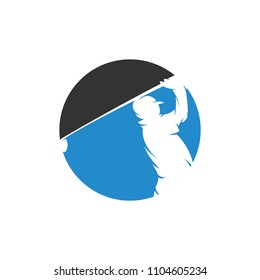 Golf Logo designs concept vector, Silhouette of Golf logo designs vector illustration