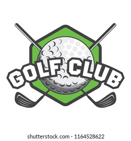 golf logo, emblems and insignia with text space for your slogan / tagline. vector illustration
