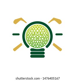 Golf logo. graphic design template vector illustration