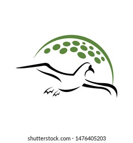 Golf logo. graphic design template vector illustration