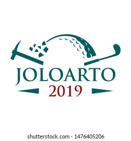 Golf logo. graphic design template vector illustration