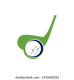 Golf logo. graphic design template vector illustration