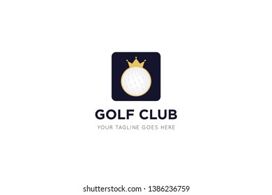 golf logo, icon and badge vector illustration design template
