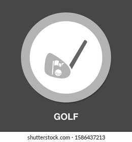 Golf Logo icon. flat illustration of Golf Logo vector icon. Golf Logo sign symbol