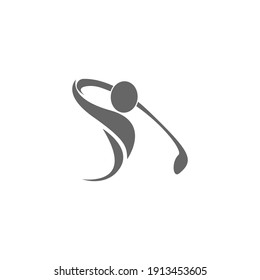 Golf logo icon template creative design illustration vector