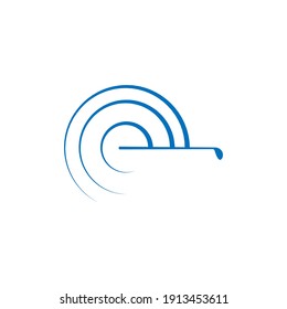 Golf logo icon template creative design illustration vector