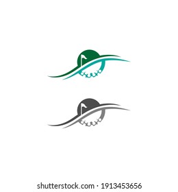 Golf logo icon template creative design illustration vector