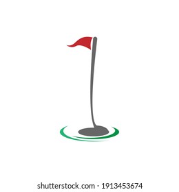 Golf logo icon template creative design illustration vector