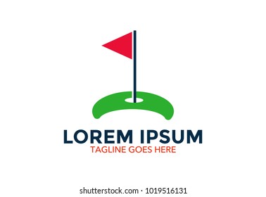 golf logo. icon. vector illustration. golf club. editable