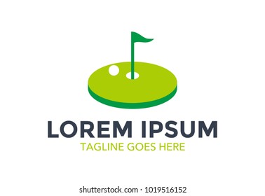 golf logo. icon. vector illustration. golf club. editable