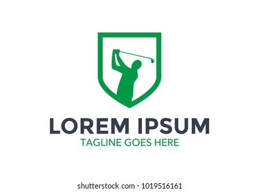 golf logo. icon. vector illustration. golf club. editable