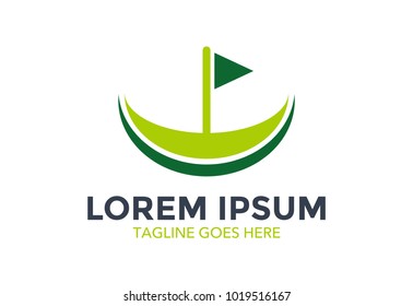 golf logo. icon. vector illustration. golf club. editable