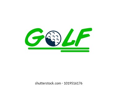 golf logo. icon. vector illustration. golf club. editable