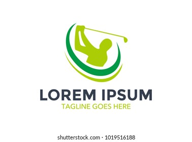 golf logo. icon. vector illustration. golf club. editable