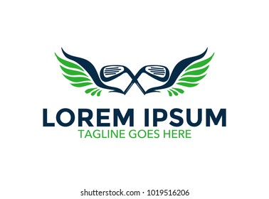 golf logo. icon. vector illustration. golf club. editable