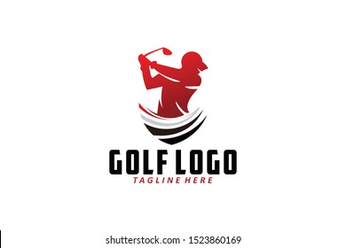 golf logo icon vector isolated