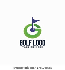 golf logo icon vector isolated