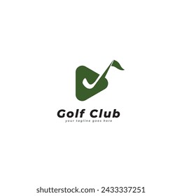 golf logo icon vector template