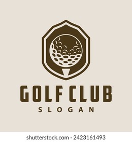 Golf logo illustration design golfer tournament golf game team club sport template symbol
