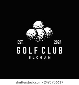 Golf logo illustration design golfer tournament golf game team club sport template symbol