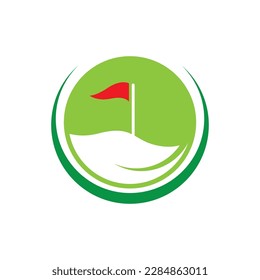 Golf logo images illustration design