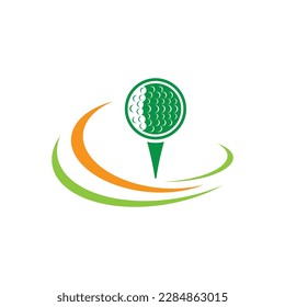 Diseño de imágenes de logotipo de golf