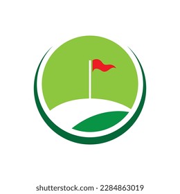 Golf logo images illustration design