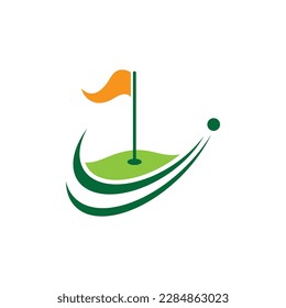Golf logo images illustration design