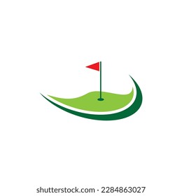 Diseño de imágenes de logotipo de golf