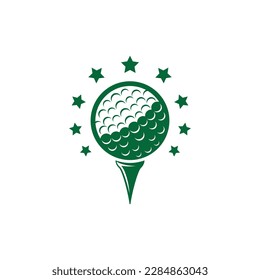 Golf logo images illustration design