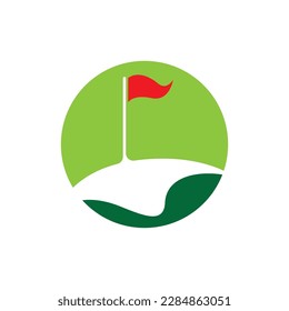 Golf logo images illustration design