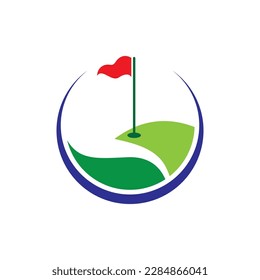 Golf logo images illustration design