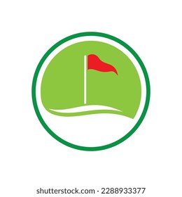 Golf logo images illustration design