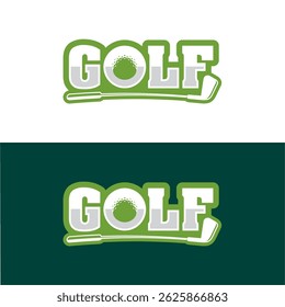 Golf logo in modern minimalist style