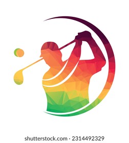 golf logo swing shoot use for golf club 
