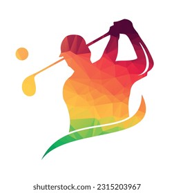 golf logo swing shoot use for golf club 