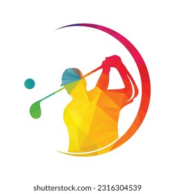 golf logo swing shoot use for golf club 