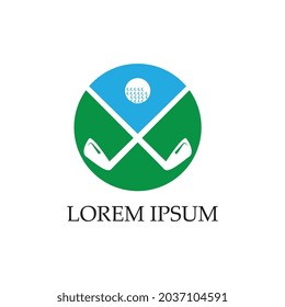 golf logo and symbol vector
