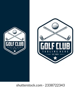 golf logo template design for golf club
