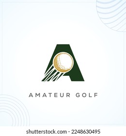 Plantilla De Logotipo De Golf En Diseño Moderno De Vector De Estilo Mínimo Creativo