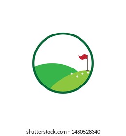 Golf logo template vector icon design