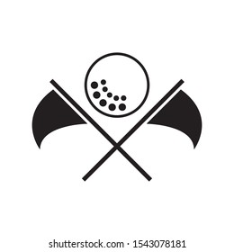 Golf logo template vector icon design