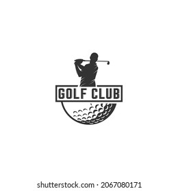 Golf Logo Template, Vector, Icon In White Background