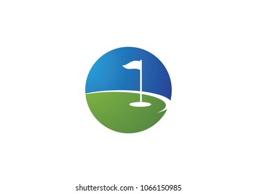 Golf Logo Template vector illustration icon design