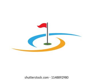Golf Logo Template vector illustration icon design