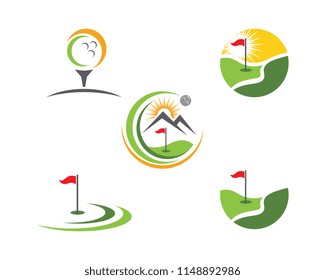 Golf Logo Template vector illustration icon design