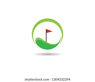 Golf logo template vector illustration